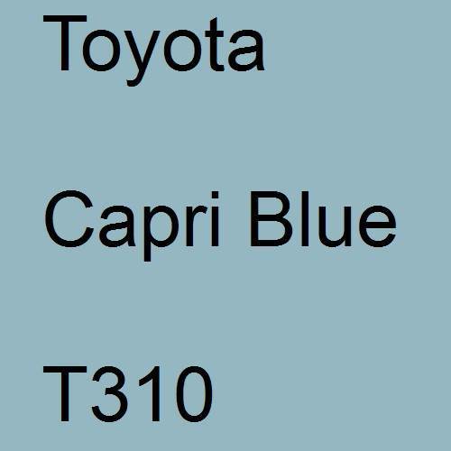 Toyota, Capri Blue, T310.